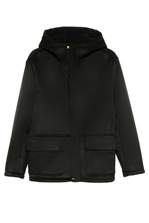 Black Suede Effect Jacket DANIELE ALESSANDRINI | DA1FW26J007101